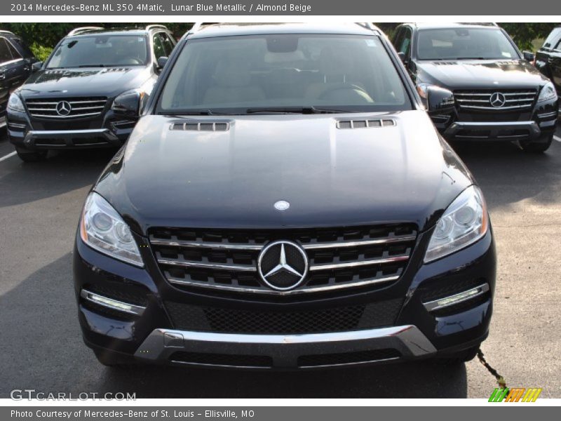 Lunar Blue Metallic / Almond Beige 2014 Mercedes-Benz ML 350 4Matic