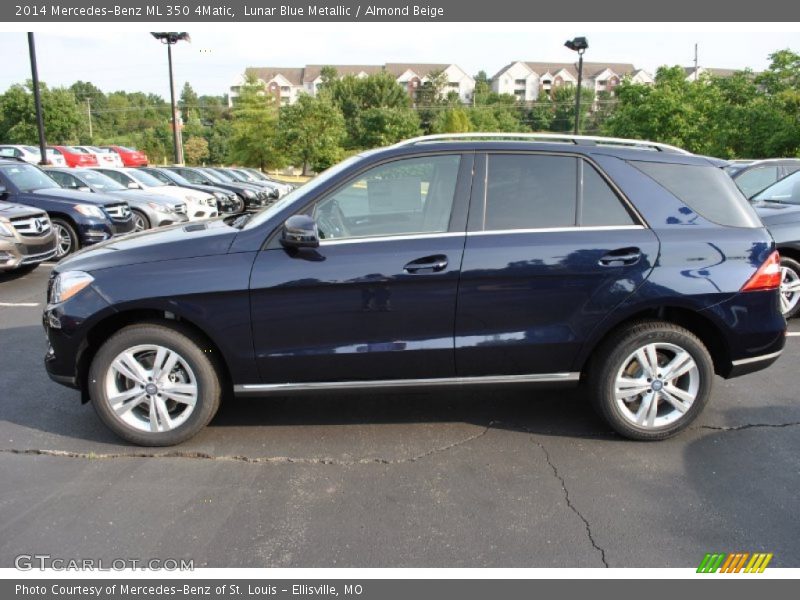 Lunar Blue Metallic / Almond Beige 2014 Mercedes-Benz ML 350 4Matic
