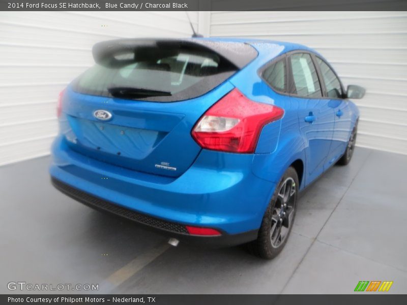Blue Candy / Charcoal Black 2014 Ford Focus SE Hatchback