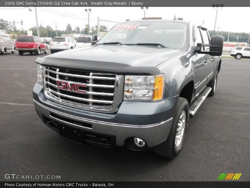 Stealth Gray Metallic / Ebony 2009 GMC Sierra 2500HD SLE Crew Cab 4x4