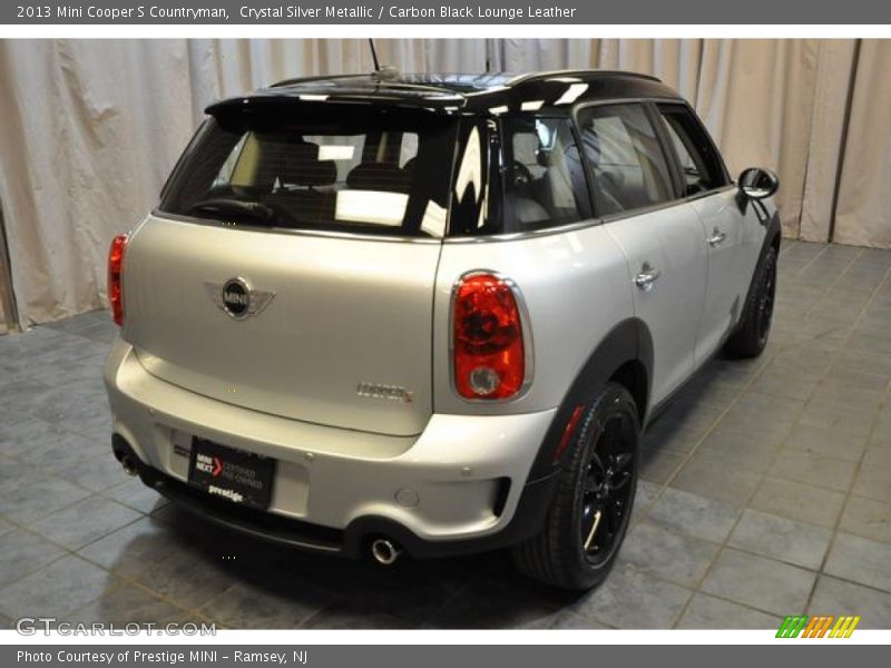 Crystal Silver Metallic / Carbon Black Lounge Leather 2013 Mini Cooper S Countryman
