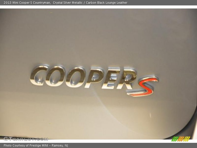 Crystal Silver Metallic / Carbon Black Lounge Leather 2013 Mini Cooper S Countryman
