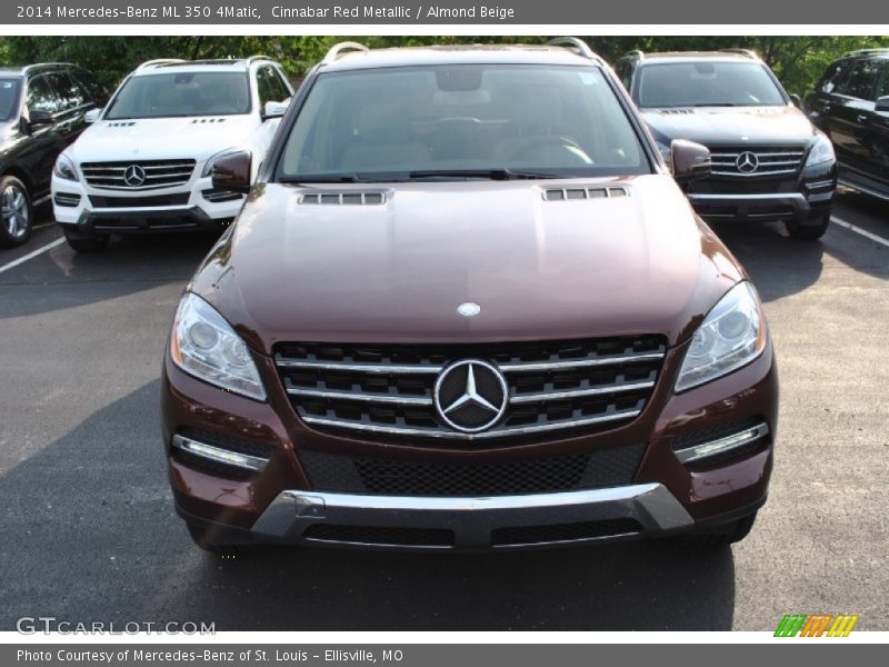 Cinnabar Red Metallic / Almond Beige 2014 Mercedes-Benz ML 350 4Matic