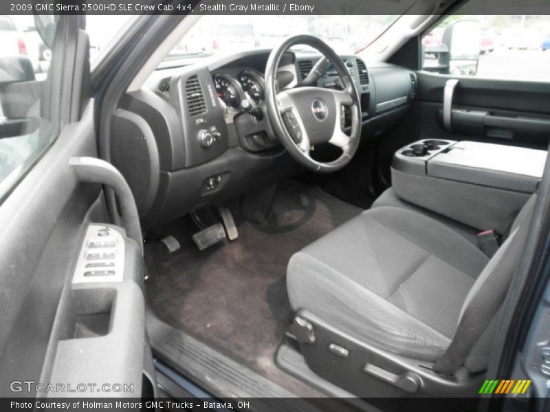 Stealth Gray Metallic / Ebony 2009 GMC Sierra 2500HD SLE Crew Cab 4x4