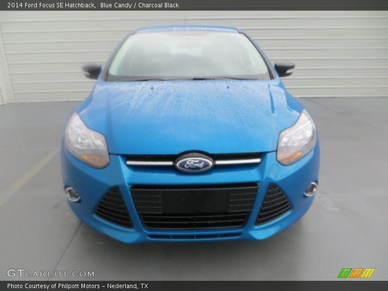 Blue Candy / Charcoal Black 2014 Ford Focus SE Hatchback