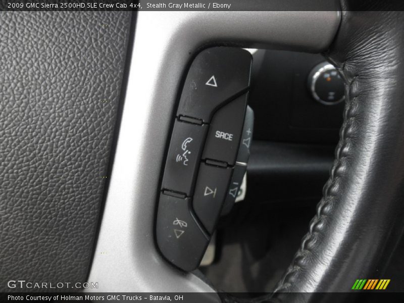 Stealth Gray Metallic / Ebony 2009 GMC Sierra 2500HD SLE Crew Cab 4x4