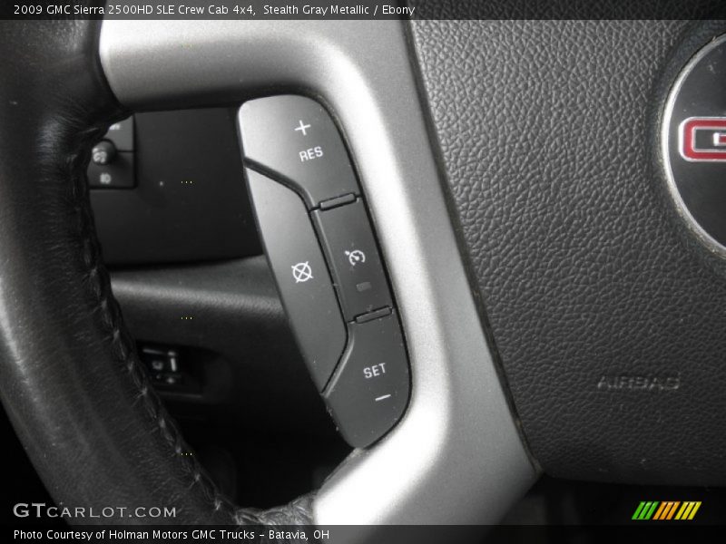 Stealth Gray Metallic / Ebony 2009 GMC Sierra 2500HD SLE Crew Cab 4x4