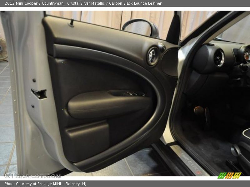 Crystal Silver Metallic / Carbon Black Lounge Leather 2013 Mini Cooper S Countryman