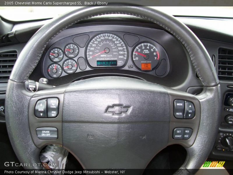 Black / Ebony 2005 Chevrolet Monte Carlo Supercharged SS