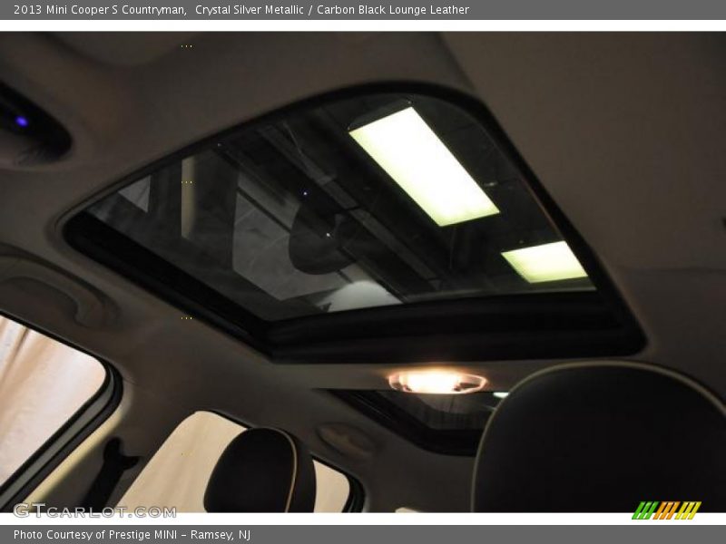 Crystal Silver Metallic / Carbon Black Lounge Leather 2013 Mini Cooper S Countryman
