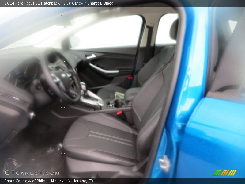 Blue Candy / Charcoal Black 2014 Ford Focus SE Hatchback