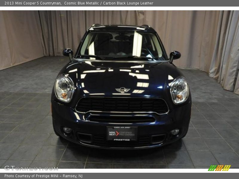 Cosmic Blue Metallic / Carbon Black Lounge Leather 2013 Mini Cooper S Countryman
