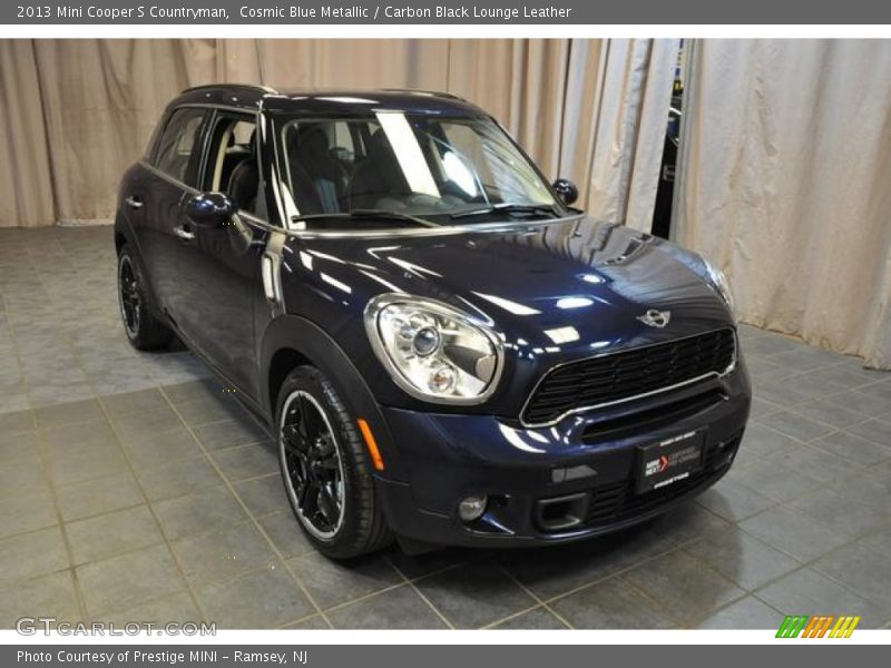 Cosmic Blue Metallic / Carbon Black Lounge Leather 2013 Mini Cooper S Countryman