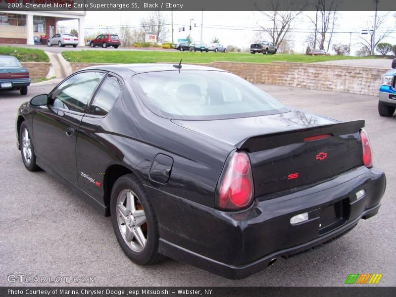 Black / Ebony 2005 Chevrolet Monte Carlo Supercharged SS