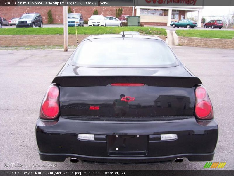 Black / Ebony 2005 Chevrolet Monte Carlo Supercharged SS