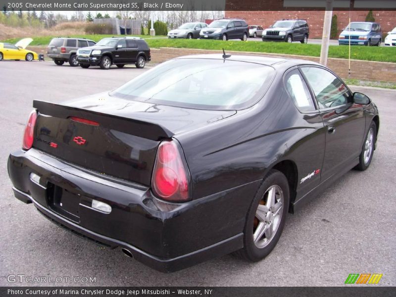 Black / Ebony 2005 Chevrolet Monte Carlo Supercharged SS