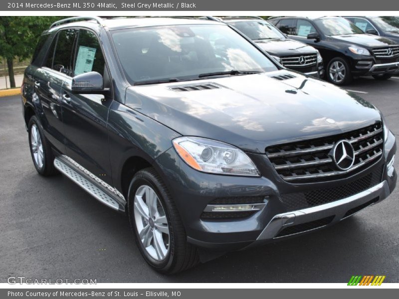 Steel Grey Metallic / Black 2014 Mercedes-Benz ML 350 4Matic