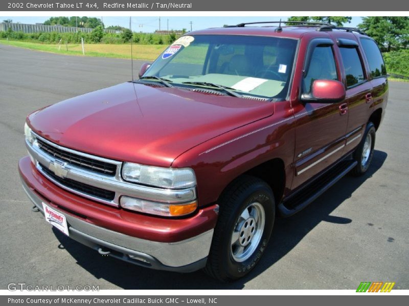 Redfire Metallic / Tan/Neutral 2002 Chevrolet Tahoe LT 4x4