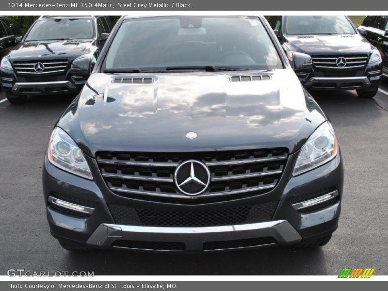 Steel Grey Metallic / Black 2014 Mercedes-Benz ML 350 4Matic