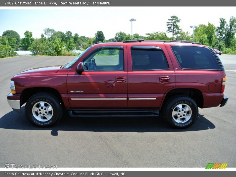 Redfire Metallic / Tan/Neutral 2002 Chevrolet Tahoe LT 4x4