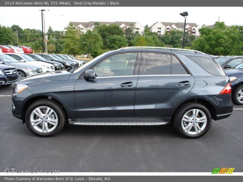 Steel Grey Metallic / Black 2014 Mercedes-Benz ML 350 4Matic