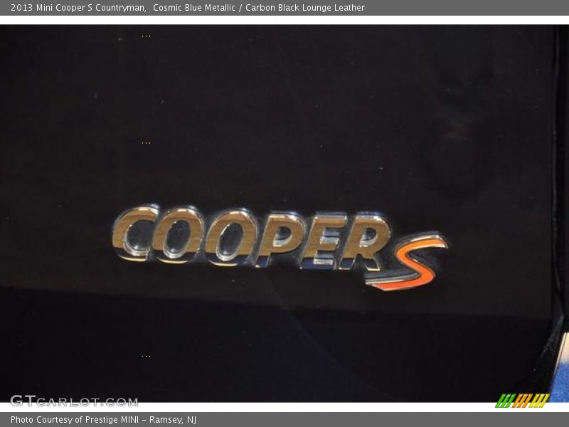 Cosmic Blue Metallic / Carbon Black Lounge Leather 2013 Mini Cooper S Countryman
