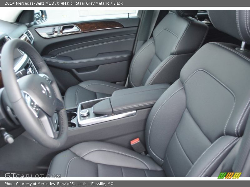 Steel Grey Metallic / Black 2014 Mercedes-Benz ML 350 4Matic