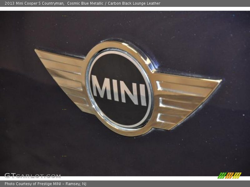Cosmic Blue Metallic / Carbon Black Lounge Leather 2013 Mini Cooper S Countryman