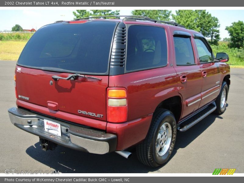 Redfire Metallic / Tan/Neutral 2002 Chevrolet Tahoe LT 4x4