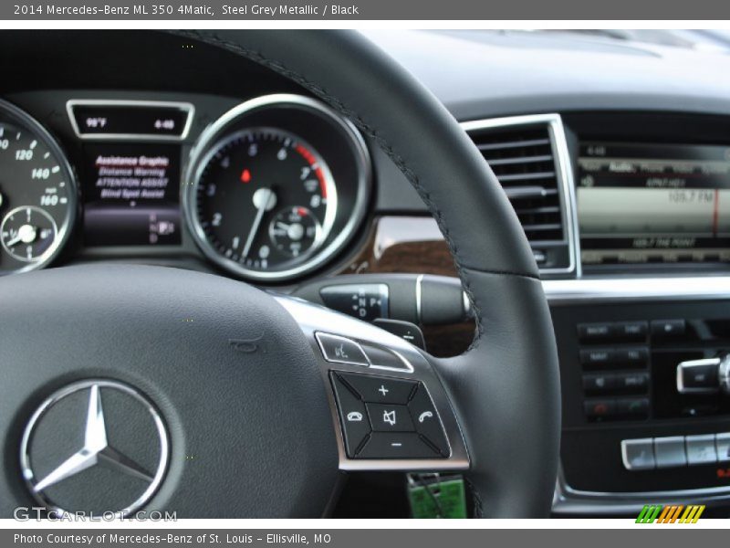 Steel Grey Metallic / Black 2014 Mercedes-Benz ML 350 4Matic