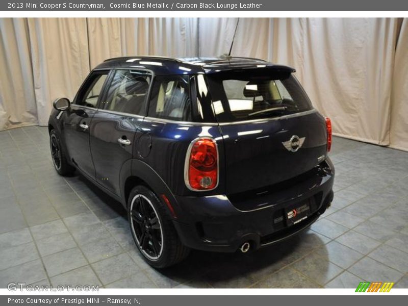 Cosmic Blue Metallic / Carbon Black Lounge Leather 2013 Mini Cooper S Countryman