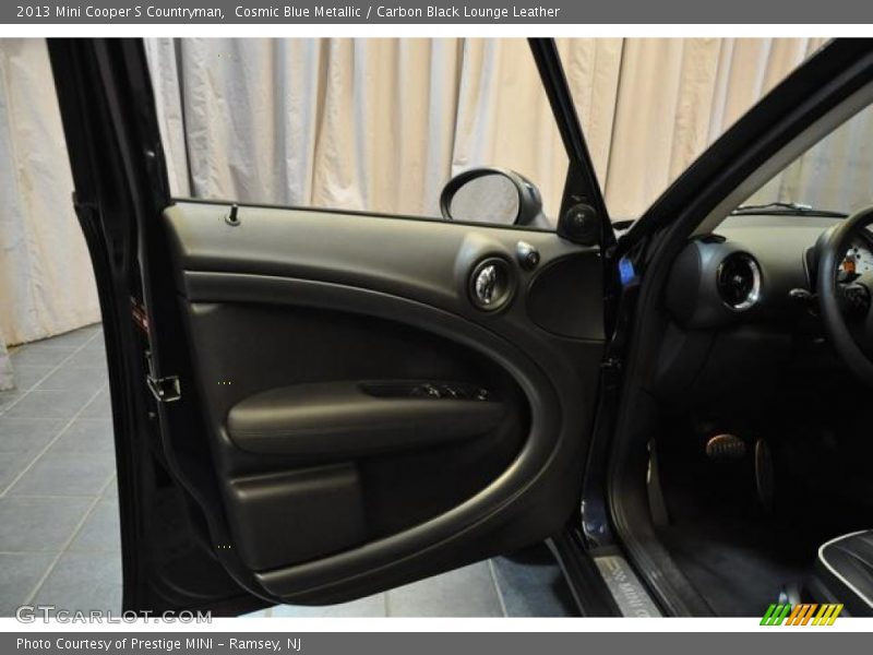 Cosmic Blue Metallic / Carbon Black Lounge Leather 2013 Mini Cooper S Countryman