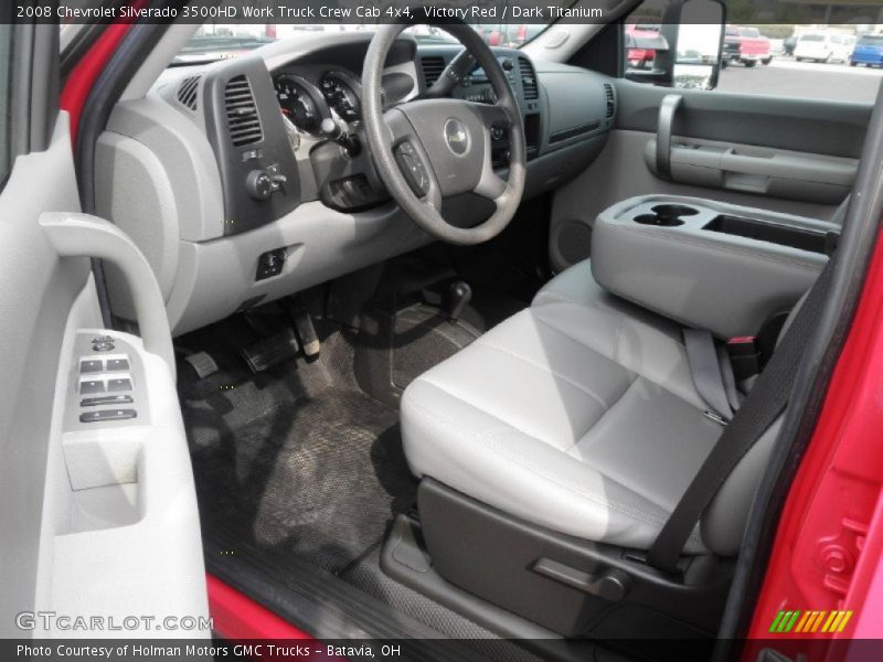 Victory Red / Dark Titanium 2008 Chevrolet Silverado 3500HD Work Truck Crew Cab 4x4