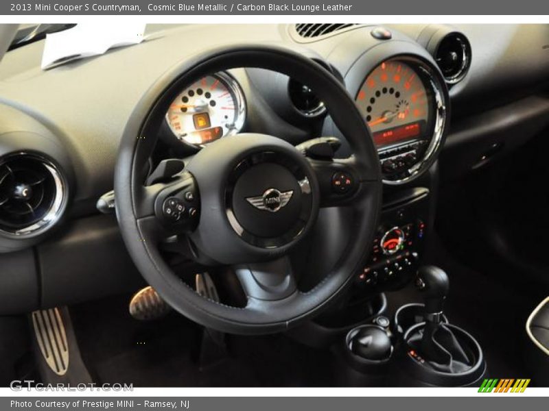 Cosmic Blue Metallic / Carbon Black Lounge Leather 2013 Mini Cooper S Countryman