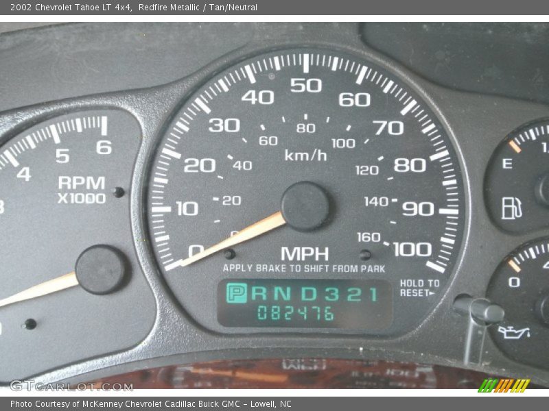 Redfire Metallic / Tan/Neutral 2002 Chevrolet Tahoe LT 4x4