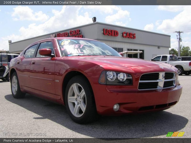 Inferno Red Crystal Pearl / Dark Slate Gray 2008 Dodge Charger R/T