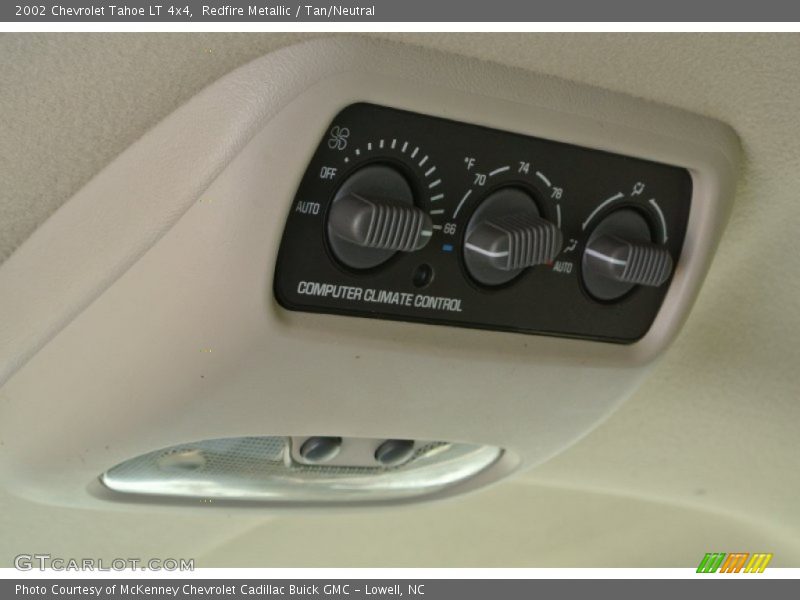 Redfire Metallic / Tan/Neutral 2002 Chevrolet Tahoe LT 4x4