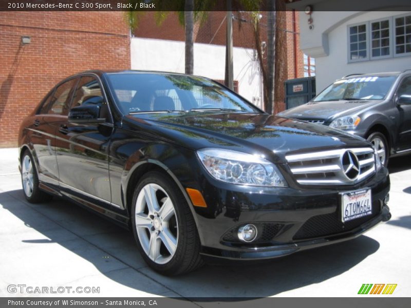 Black / Black 2010 Mercedes-Benz C 300 Sport