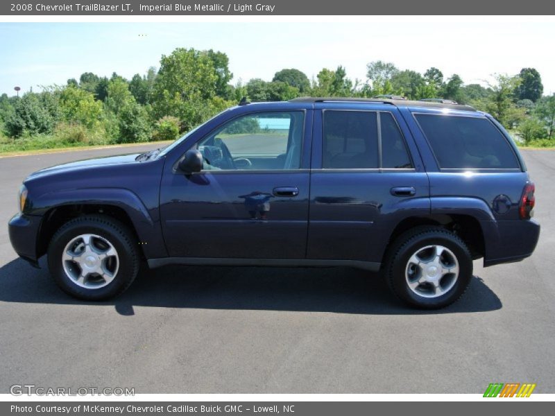 Imperial Blue Metallic / Light Gray 2008 Chevrolet TrailBlazer LT