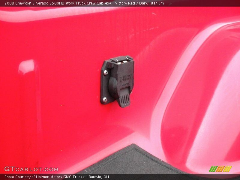 Victory Red / Dark Titanium 2008 Chevrolet Silverado 3500HD Work Truck Crew Cab 4x4