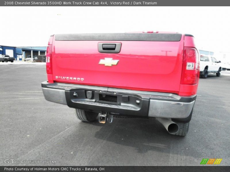 Victory Red / Dark Titanium 2008 Chevrolet Silverado 3500HD Work Truck Crew Cab 4x4