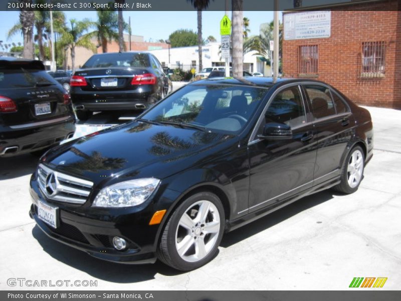 Black / Black 2010 Mercedes-Benz C 300 Sport