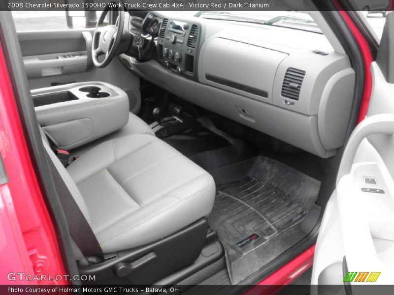 Victory Red / Dark Titanium 2008 Chevrolet Silverado 3500HD Work Truck Crew Cab 4x4
