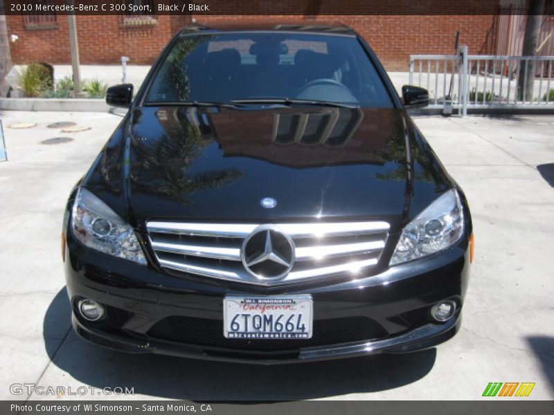 Black / Black 2010 Mercedes-Benz C 300 Sport
