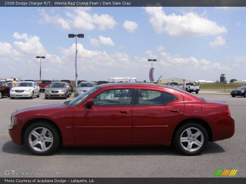 Inferno Red Crystal Pearl / Dark Slate Gray 2008 Dodge Charger R/T