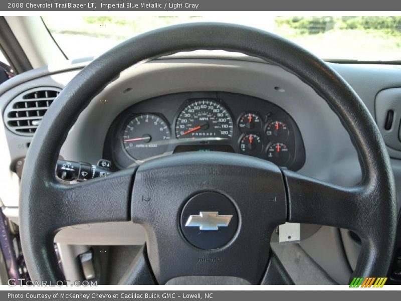Imperial Blue Metallic / Light Gray 2008 Chevrolet TrailBlazer LT
