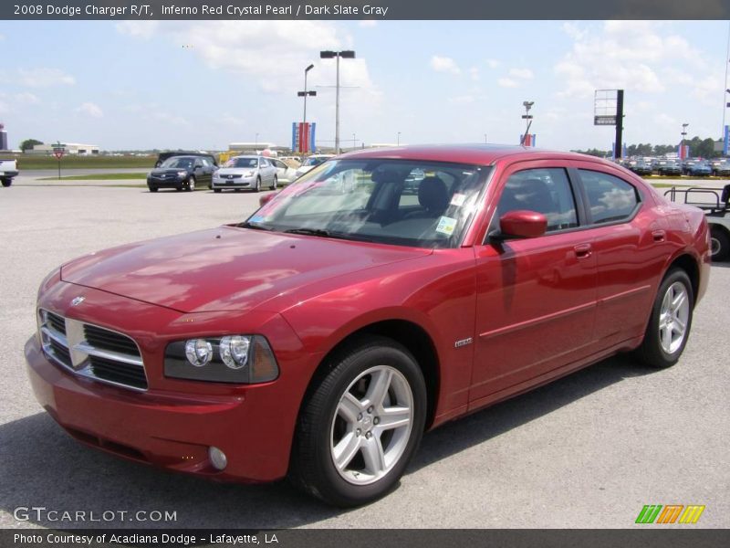 Inferno Red Crystal Pearl / Dark Slate Gray 2008 Dodge Charger R/T
