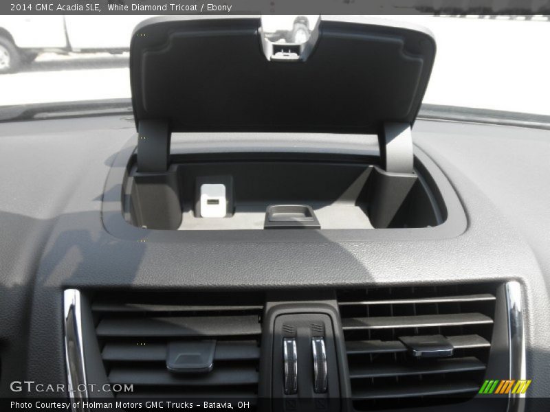 White Diamond Tricoat / Ebony 2014 GMC Acadia SLE