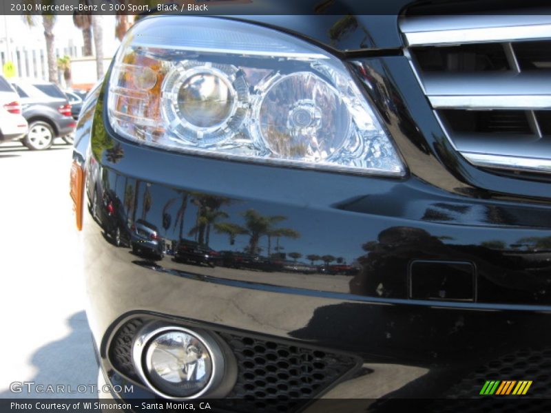Black / Black 2010 Mercedes-Benz C 300 Sport