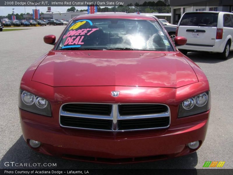 Inferno Red Crystal Pearl / Dark Slate Gray 2008 Dodge Charger R/T